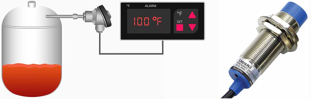 سنسور پروکسیمیتی ، ترموکوپل و اندازه‌گیری دمای مخزن