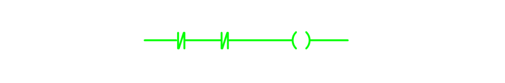 گیت NOR در PLC (خروجی فعال)