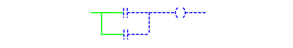 گیت AND در PLC (خروجی غیرفعال)