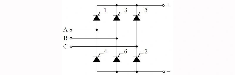 یکسو‌ساز ۶ پالس پل تریستوری